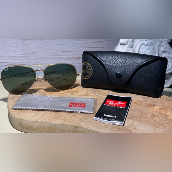 RayBan Accessories Vintage Ray Ban Bausch Lomb Gold Metal Aviator